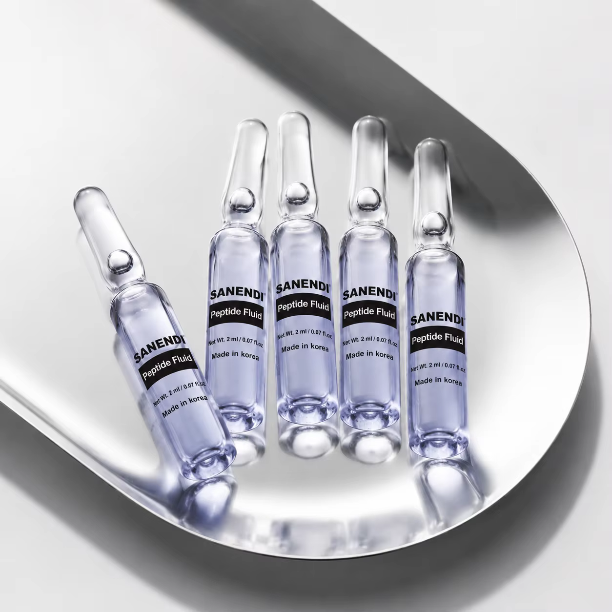 SANENDI Série d'ampoules aux peptides GSHI – Solution liquide hydratante pour les yeux et le visage – Sérum purifiant – Soin coréen pour la peau – 5/20 flacons