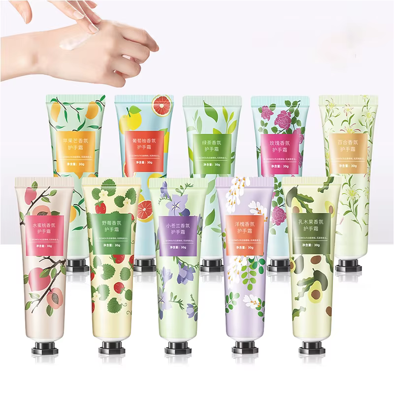 Ensembles de crème pour les mains fleuri fruitée
