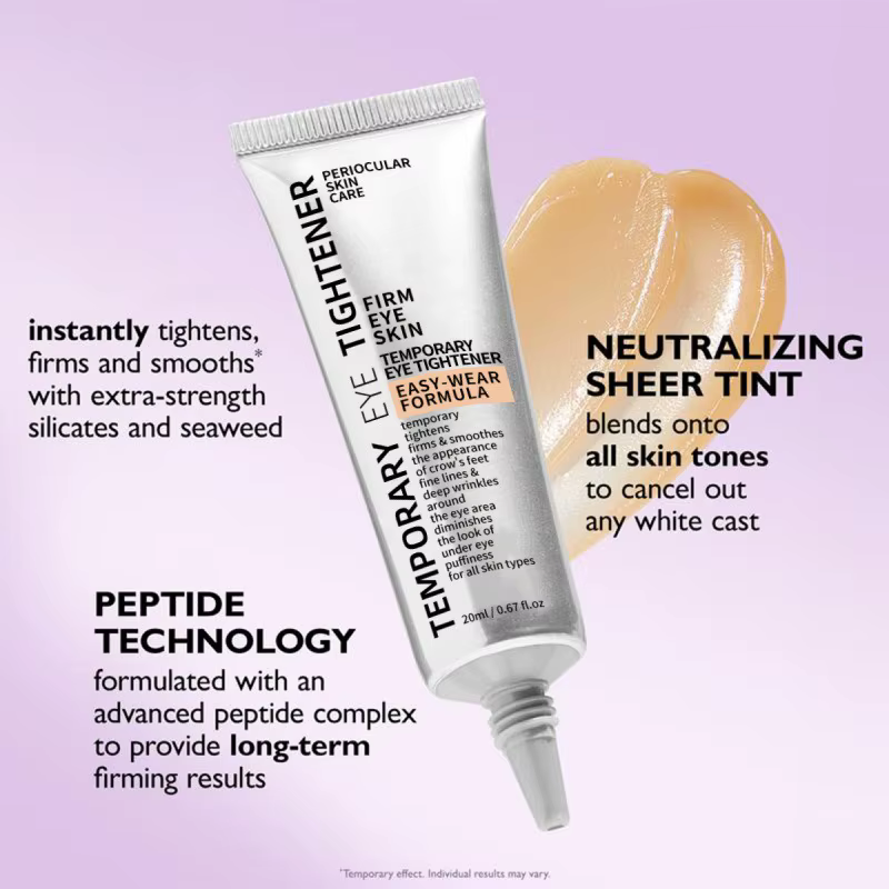 Instant FirmX Eye Tightener - Crème temporaire raffermissante instantanée facile à porter | Ascenseur rapide pour le
