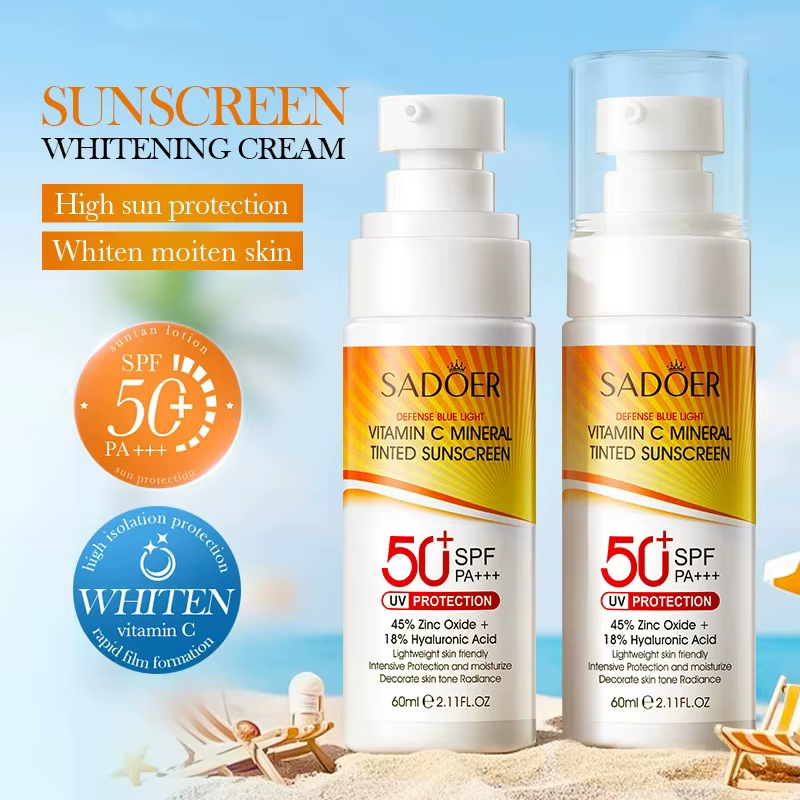 SADOER Spf 50 + crème solaire Spray crèmes blanchissantes Anti-âge visage corps utilisation protecteur bloqueur