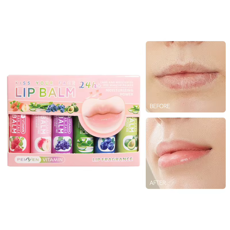 Ensemble de baume à lèvres aromatisé aux fruits Pennyfun : formule ultra-hydratante et hydratante - Traitement