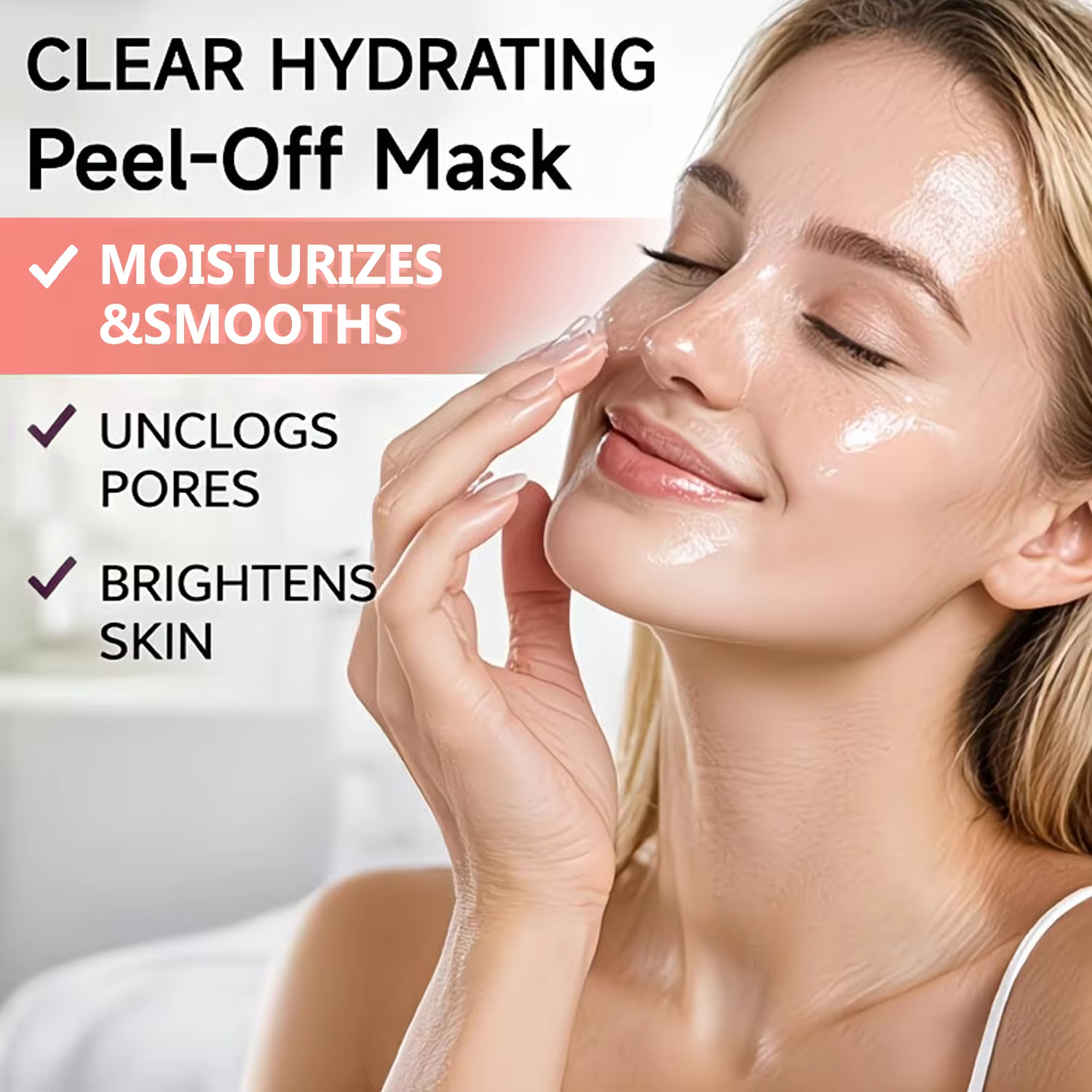 Masque peel off au collagène et acide hyaluronique