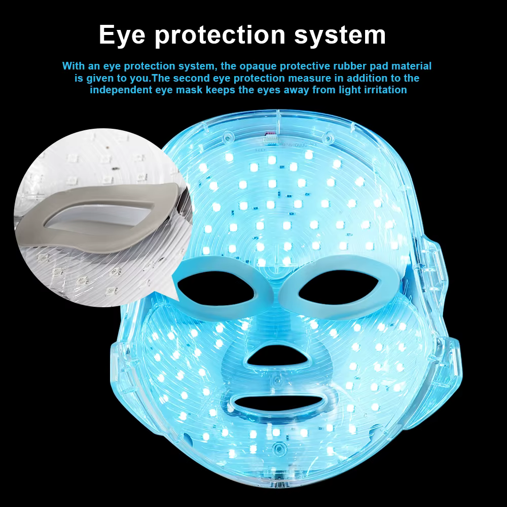 7 couleurs lumière masque LED Photon soins de la peau du visage beauté réparation