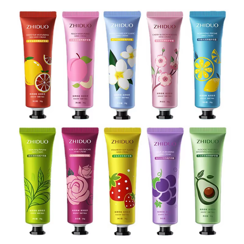 Ensemble de crème pour les mains fleurie fruitée