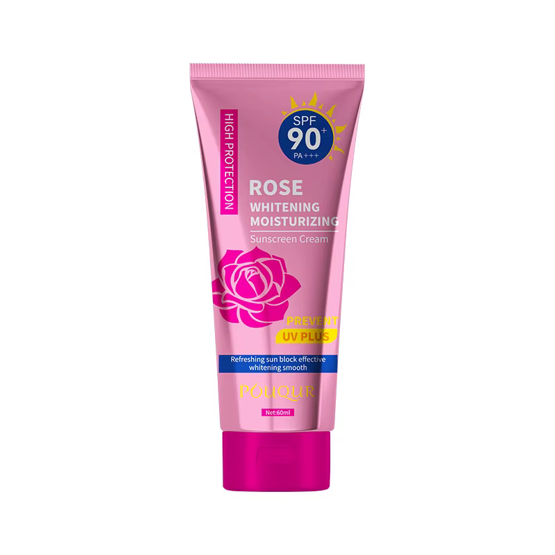 Crème solaire à la rose