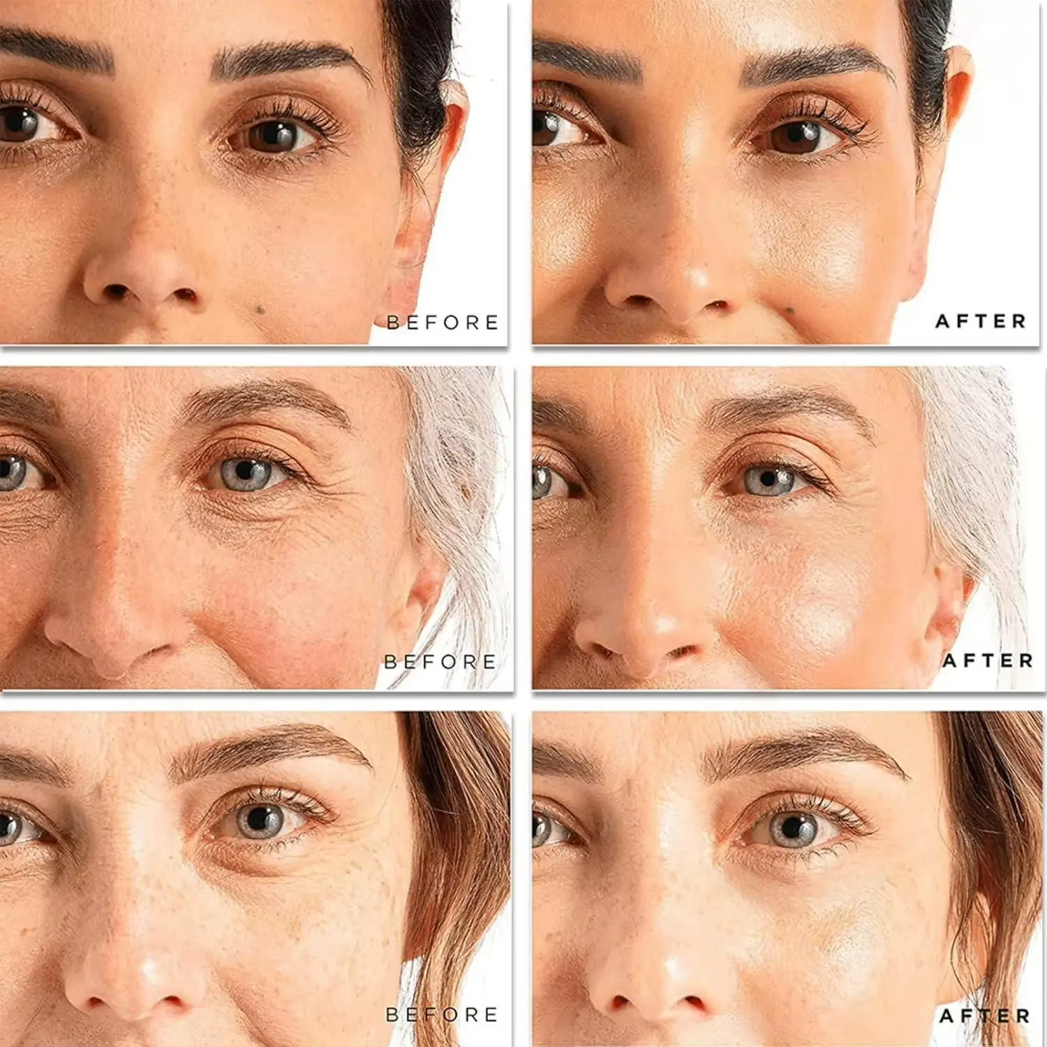 Crème Visage Anti-Âge Instantanée Anti-Rides, Raffermissante, Liftante, Atténue les Ridules, Éclaircissante, Hydratante, Illuminatrice, Resserre la Peau