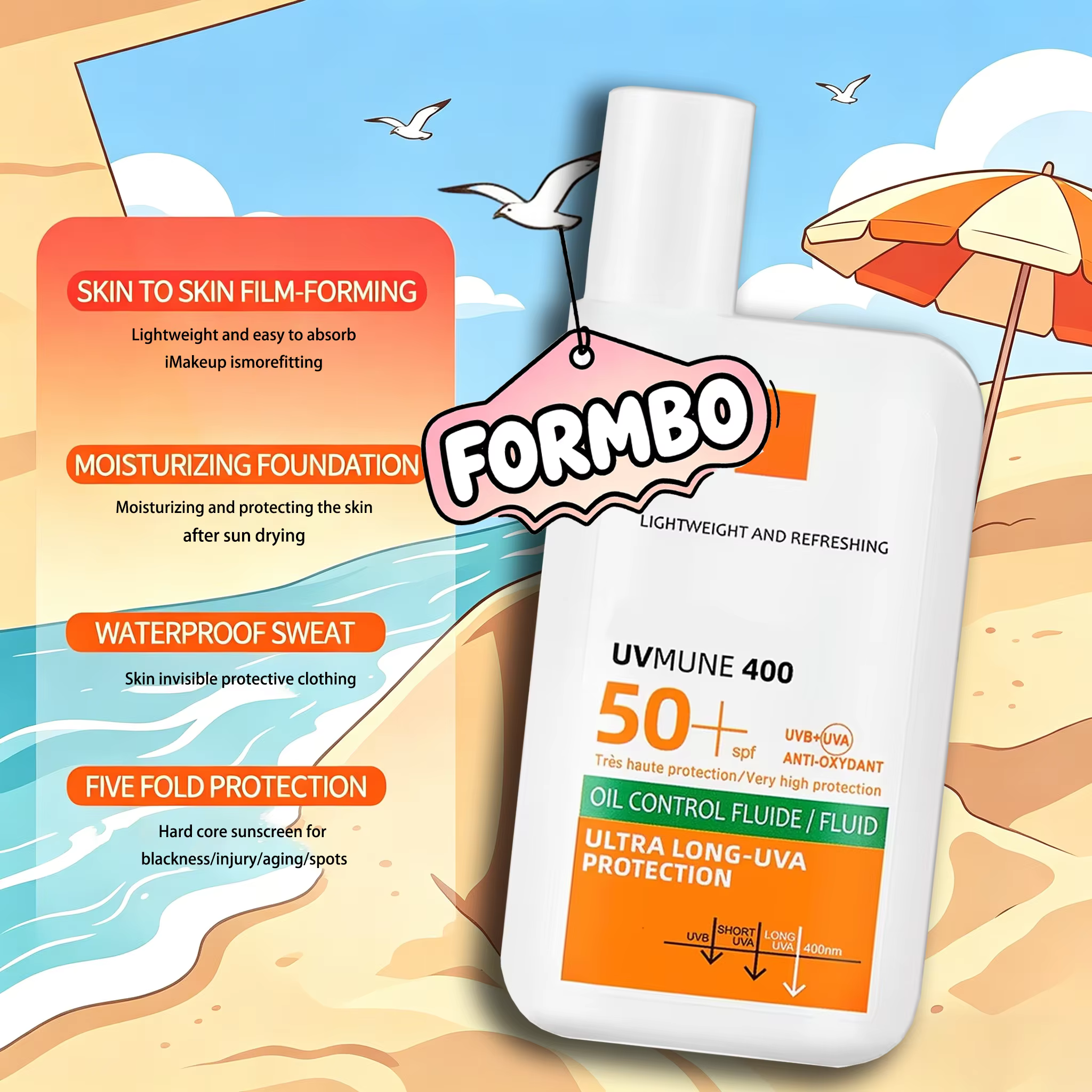 Lotion solaire SPF50+ légère