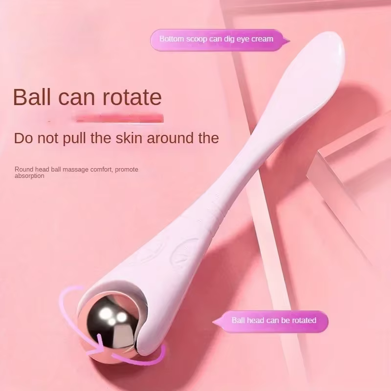 Un rouleau de massage oculaire manuel à double extrémité avec un design doux à rouler pour les délicats traitements oculaires