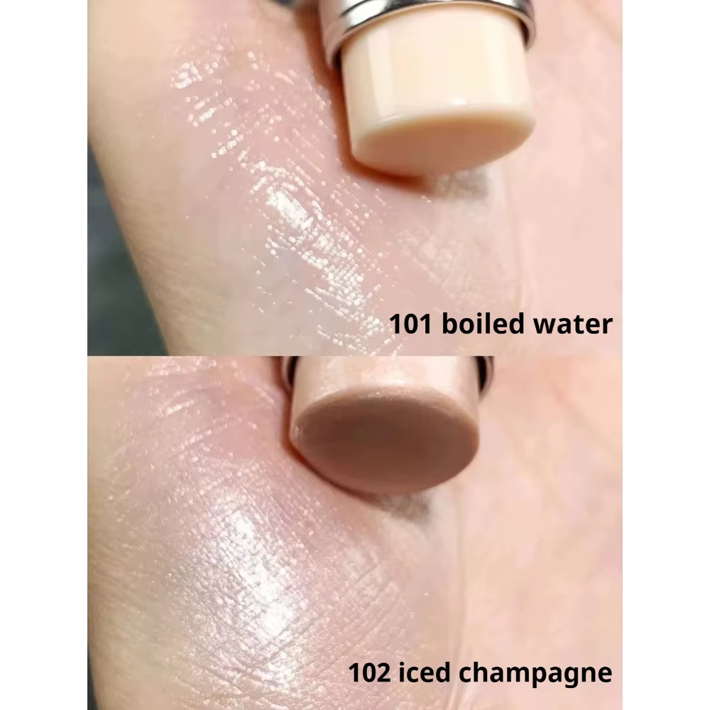 Bâton de haute brillance surligneur Blush eau lumière miroitant imperméable visage Contour illuminateur éclaircir Contour Rouge