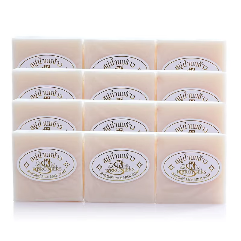 10 pièces savon au lait de riz thaïlandais 65g