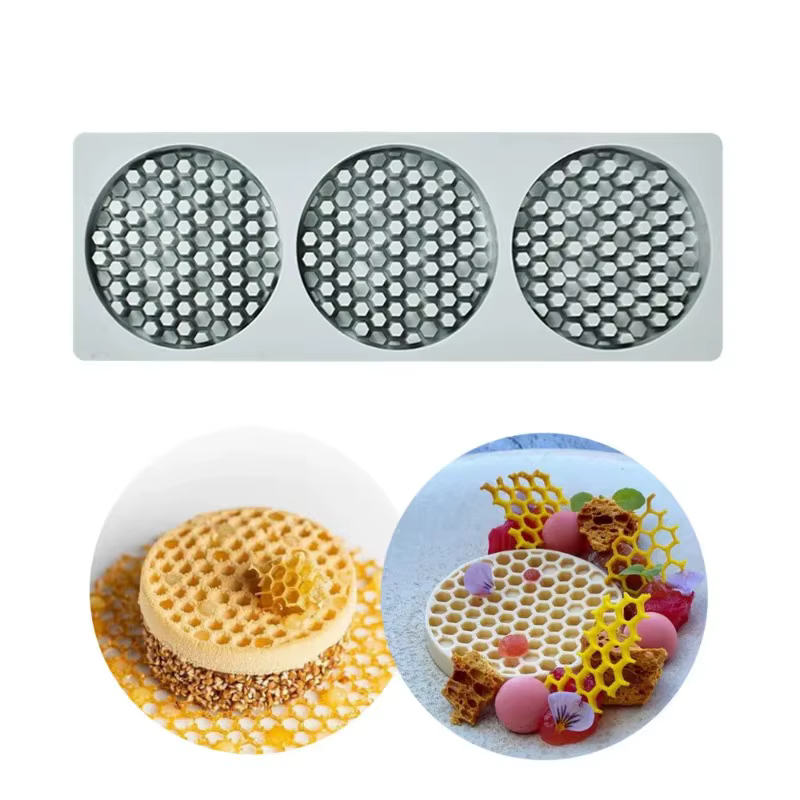 Moule à gâteau Mousse en nid d'abeille, bricolage, chocolat, Dessert français, décoration, cuisson, moule en Silicone, outil de cuisson de cuisine