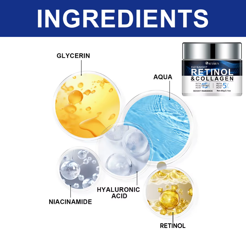 15% d'acide hyaluronique et 5 % d'acide kojique hydratant