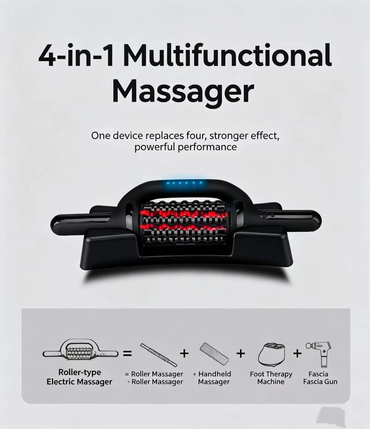 Masseur électrique à rouleaux