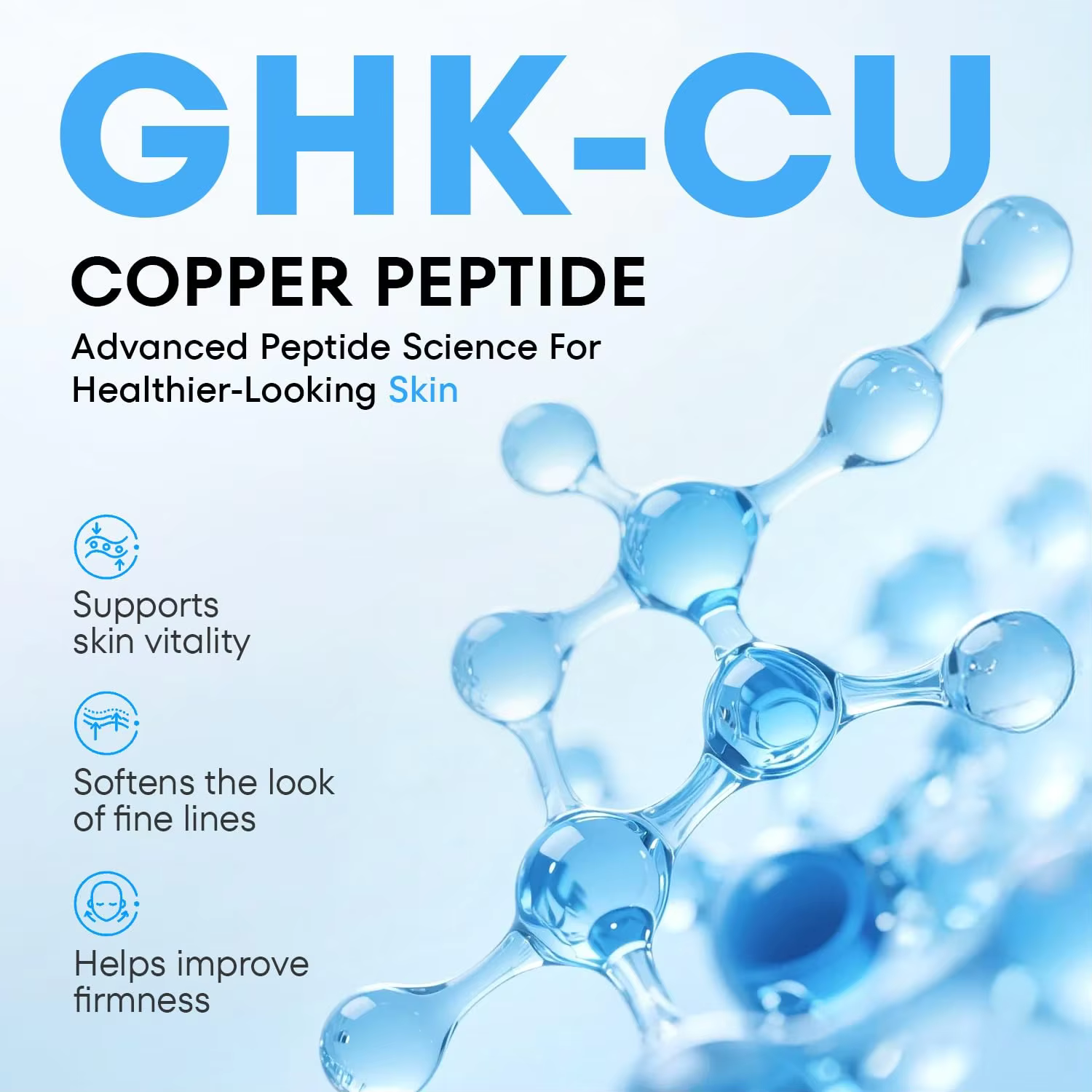 Crème pour le visage au peptide de cuivre GHK-Cu 60g