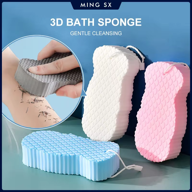 Éponge de bain douce, brosse exfoliante pour peaux mortes
