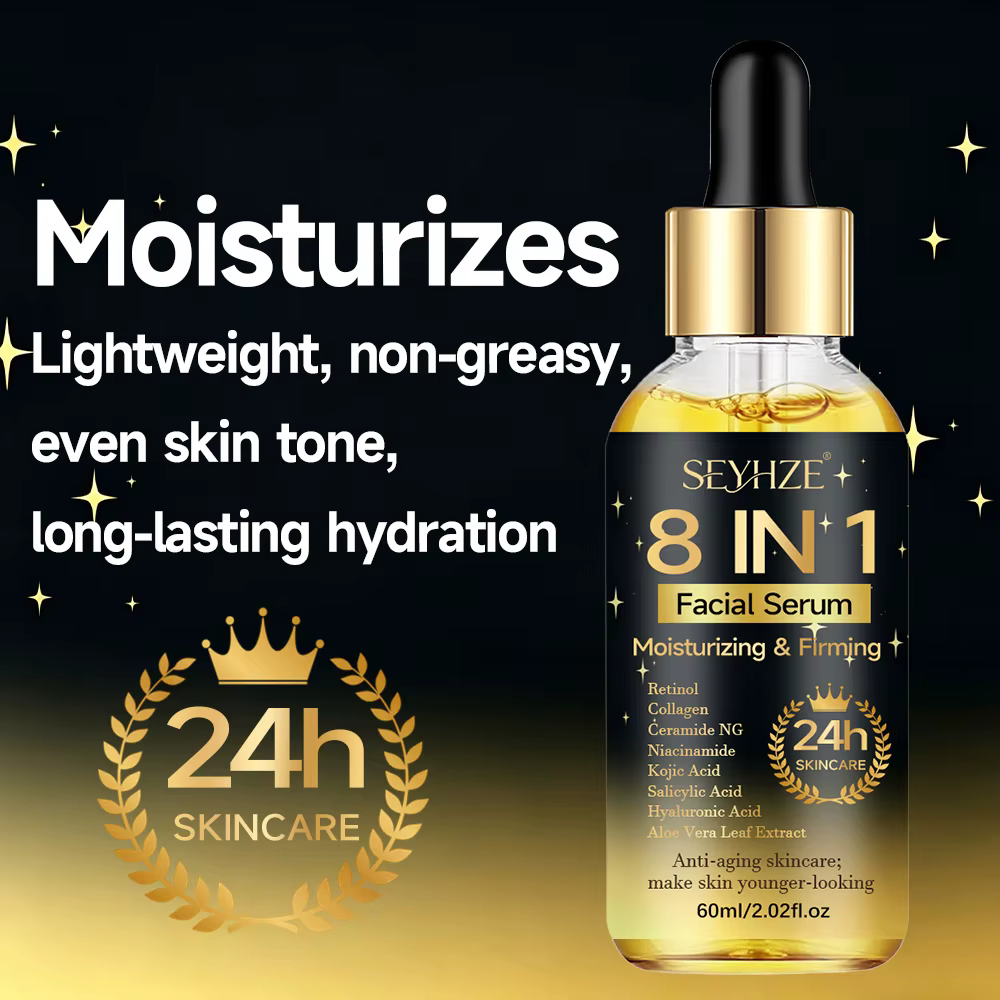 SEYHZE Coffret d'Essences Hydratantes 8-en-1 (3 pièces) Soin de la Peau - Niacinamide