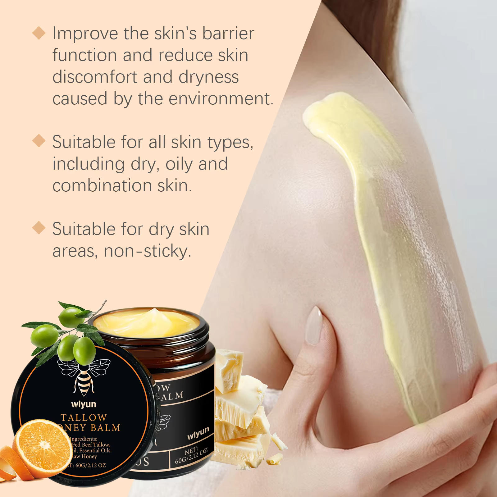 WIYUN crème pour le visage pour 7 jours réparer la barrière cutanée endommagée améliorer l'adoucissement de la peau