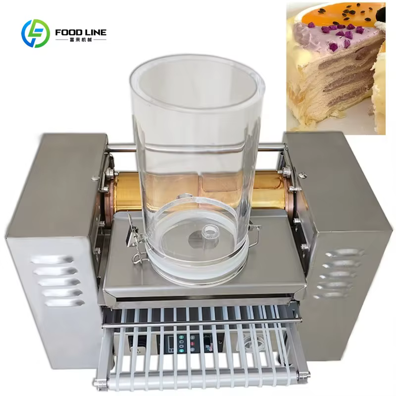 Machine automatique professionnelle personnalisée pour mini-gâteaux mille-feuilles et crêpes