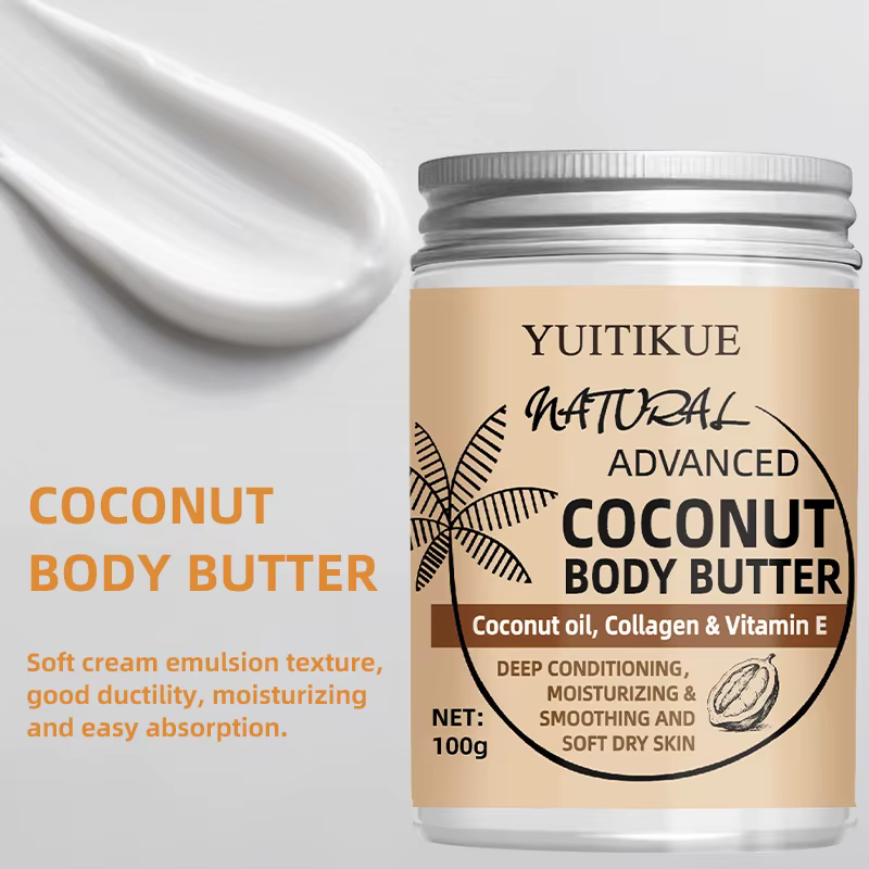 100g Crème Corps Noix de Coco - Convient pour tout le monde