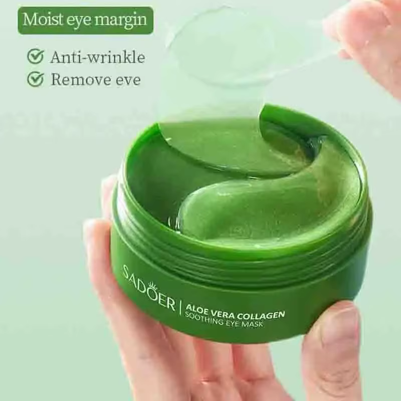Masque pour les yeux au collagène à l'aloe Vera