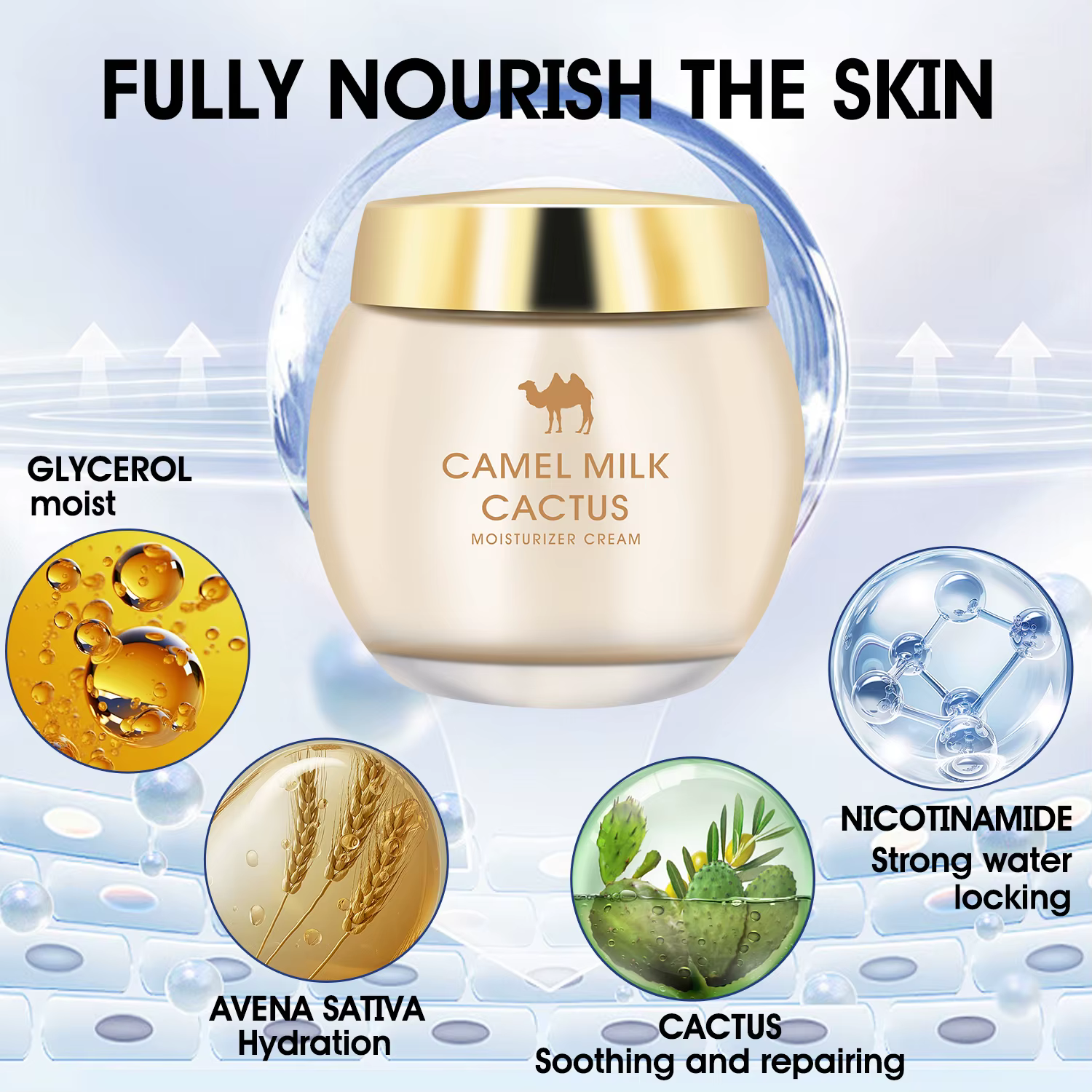 Crème Miracle hydratante au lait de chameau
