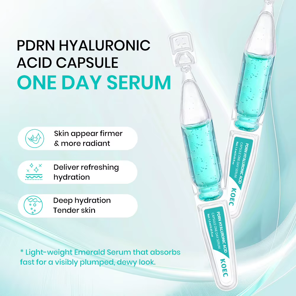 Acide hyaluronique visage saumon ADN PDRN sérum Niacinamide Peptide hydratation profonde fermeté Anti-âge ensemble de soins de la peau