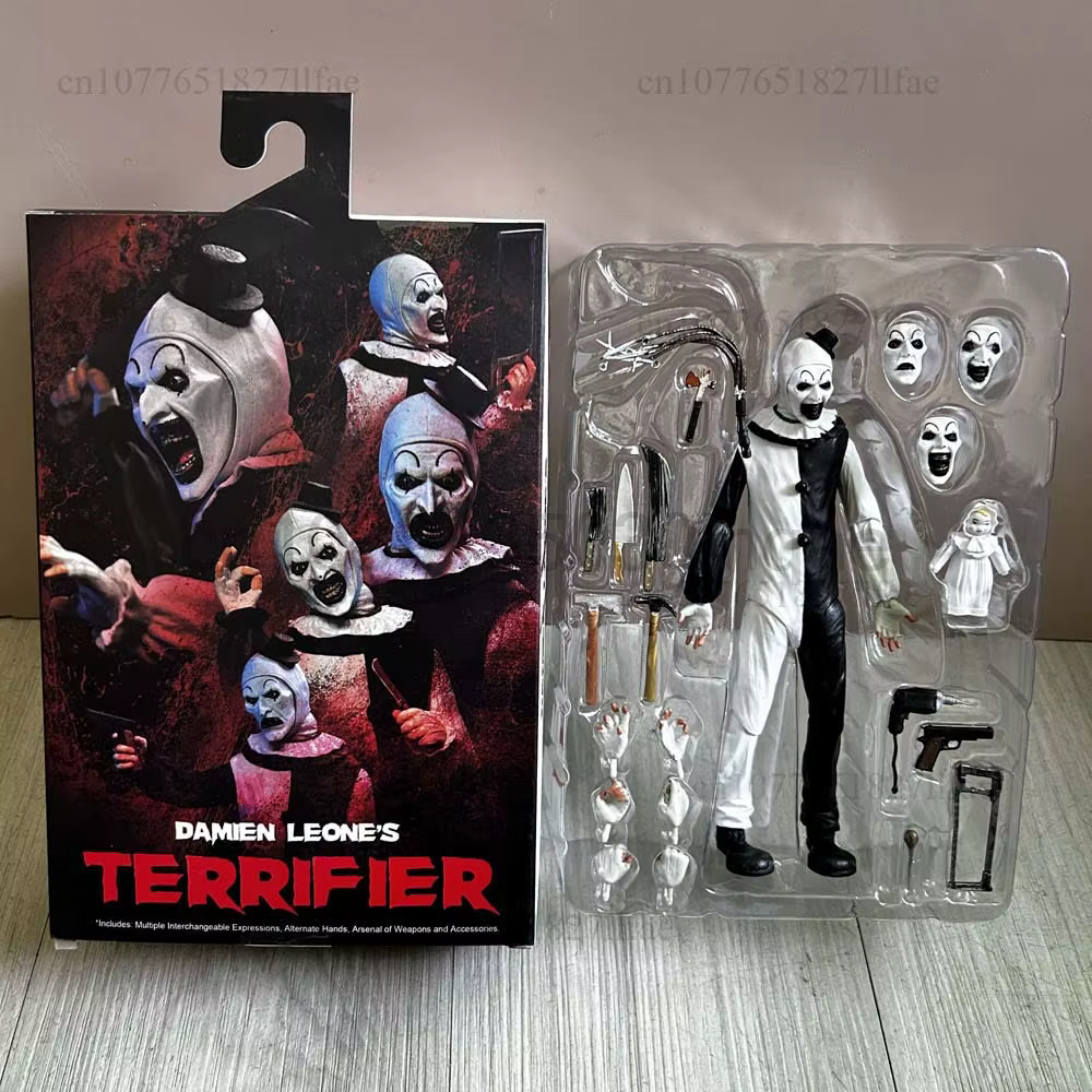 Figurine The Clown BLOOD SOAKED de Damien Leone, Figurine d'action articulée Terrifier, Modèle de jouet, Poupée articulée, Cadeau