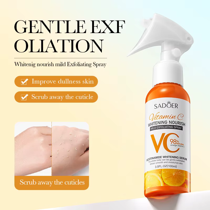 Vitamine C doux visage exfoliant Peeling Gel corps nettoyant gommage pied