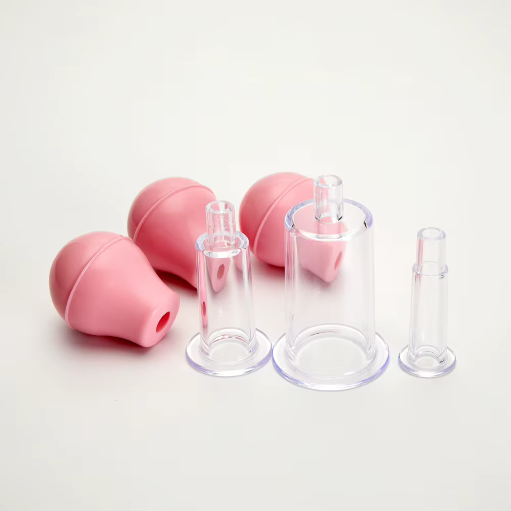Ventouses de massage faciales en caoutchouc pour lifting du visage