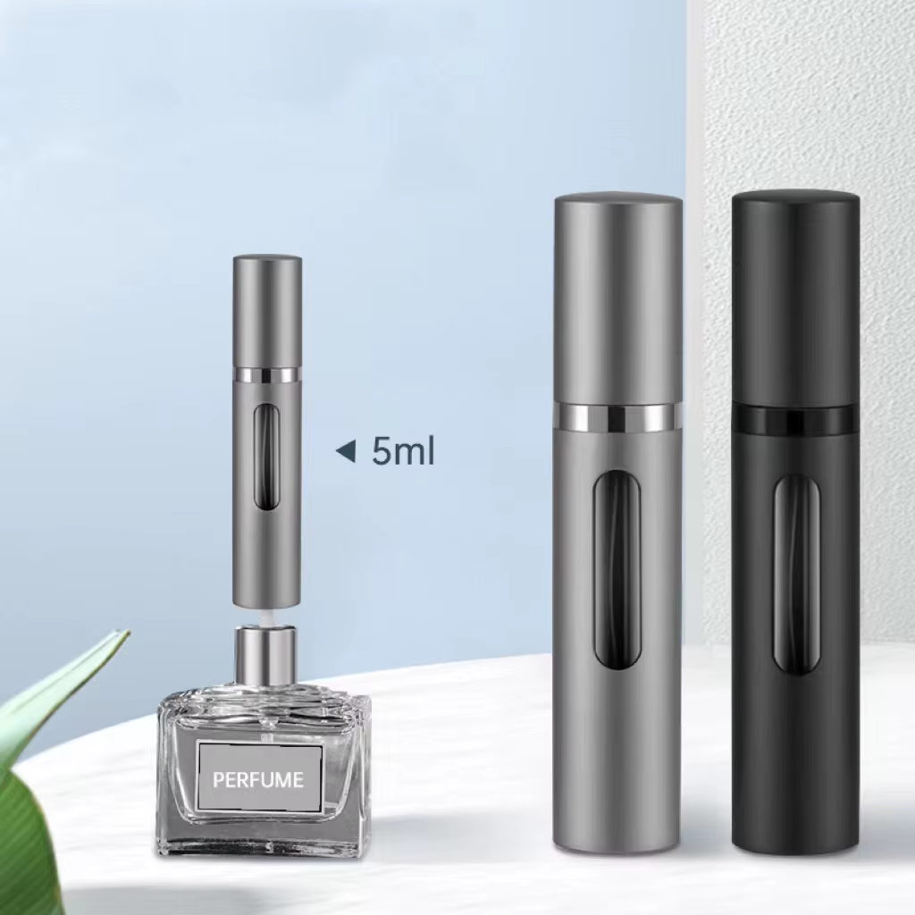 Bouteille de parfum rechargeable en verre de 8ml, avec pompe à parfum en Spray, conteneurs cosmétiques vides portables de voyage, Mini bouteille atomiseur de pulvérisation