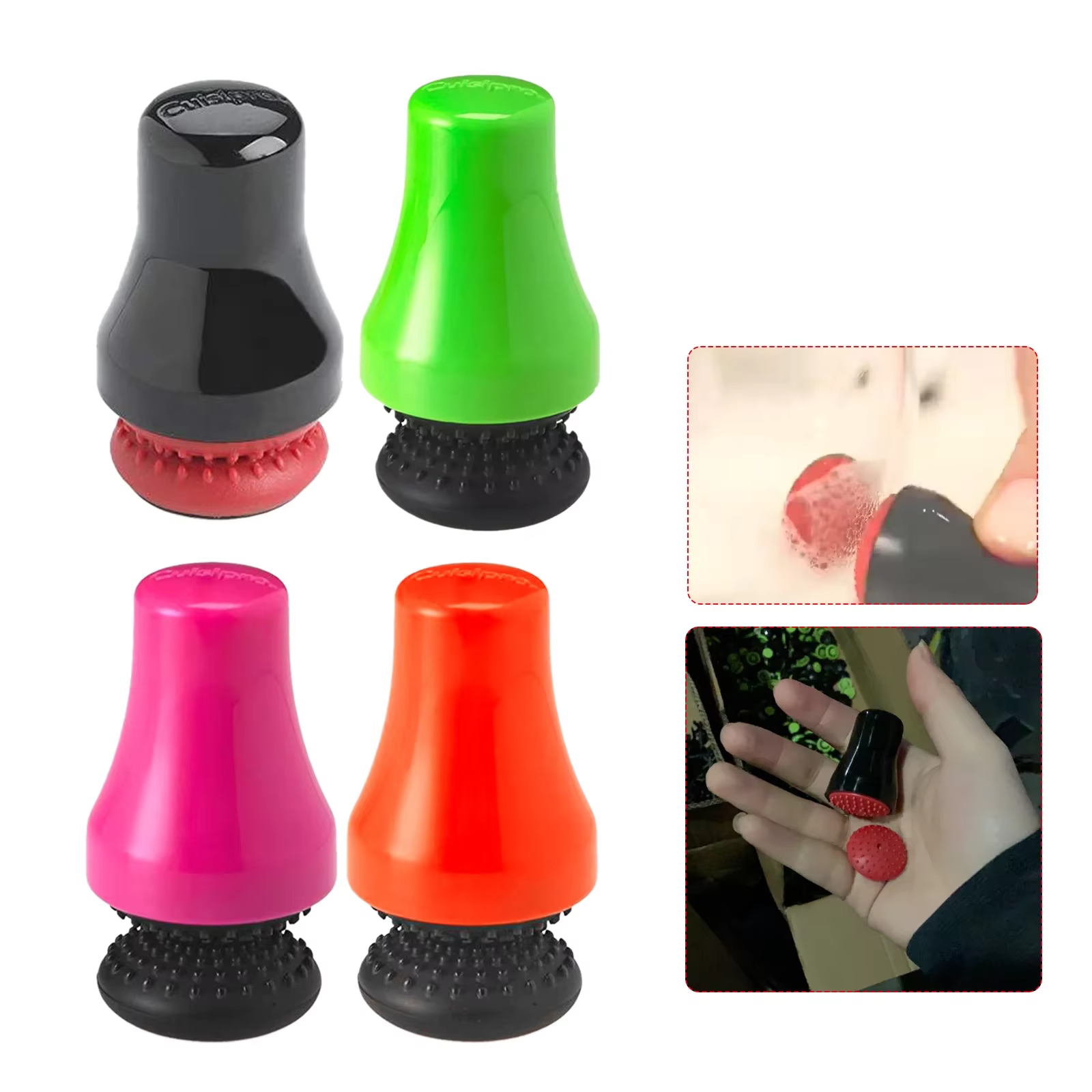 Brosse magnétique en silicone pour livres, nettoyeur de verrerie irrégulier, beaucoup d'épurateurs pour bouteille, vase, coins, outil ménager
