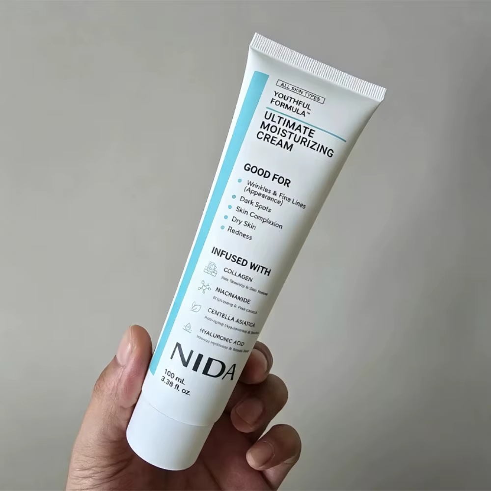 Crème NIDA Collagène Niacinamide Centella Asiatica 100ml – Formule Jeunesse – Hydratation Ultime – Réduit les Rides – Raffermissant